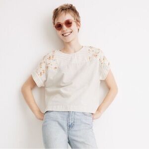 Madewell x The New Denim Project Patchwork Top